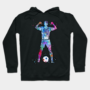 Male Soccer Player Hoodie
